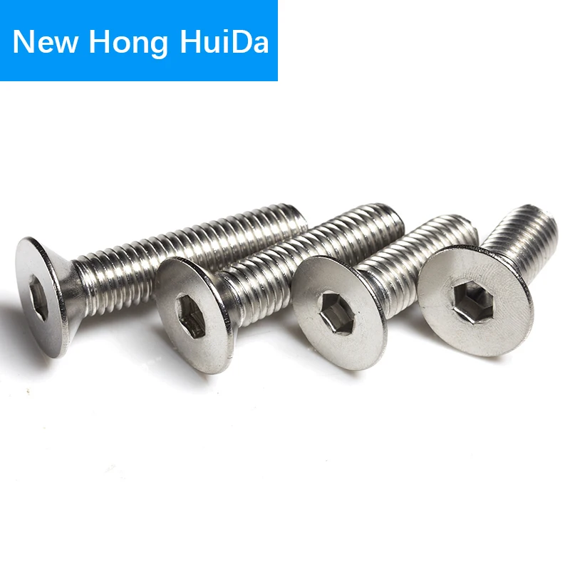 

Hex Flat Head Socket Cap Screw Hexagonal Metric Thread Countersunk Machine Bolt 304 Stainless Steel M3