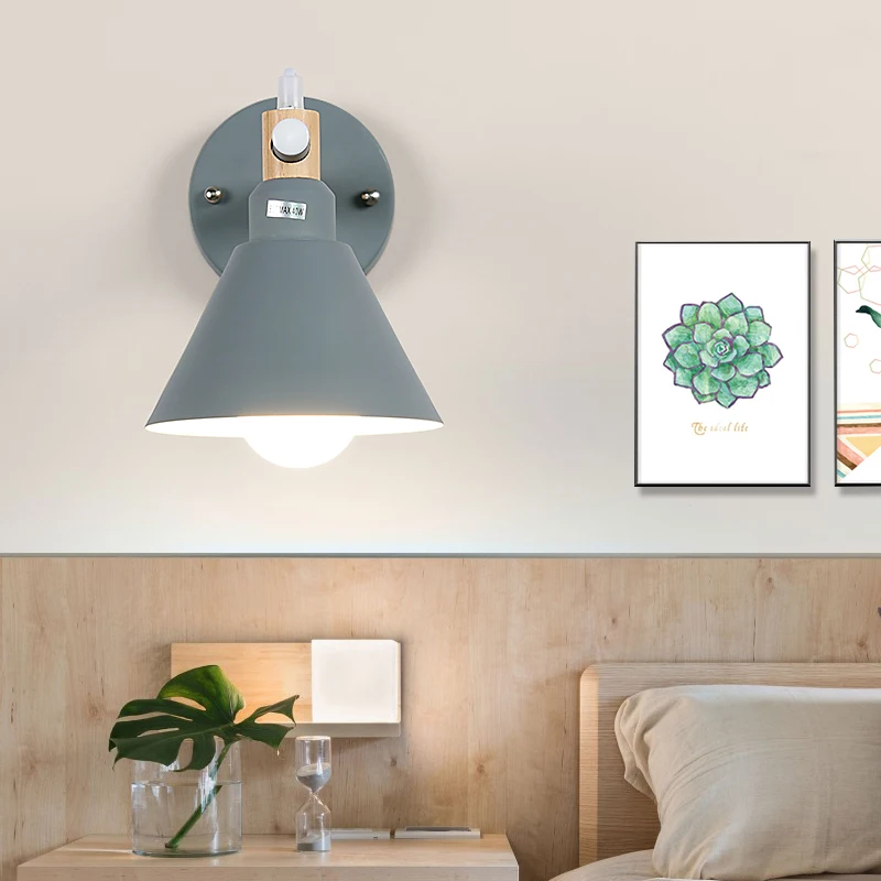 

MDWELL Modern simple Nordic wall lamp personality creative iron corridor bedside Bedroom aisle energy saving staircase lights