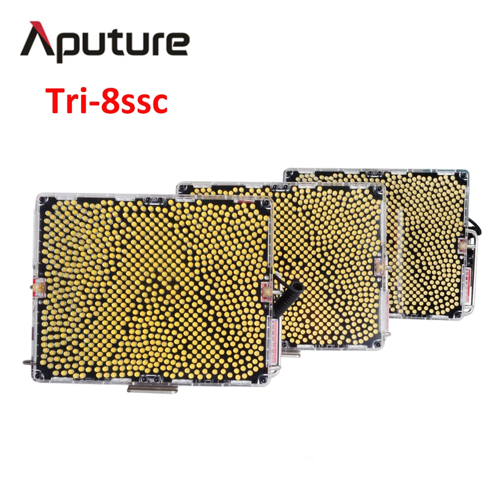 

Aputure Amaran Tri-8ssc led studio light panel With 6pcs NP F970 Battery Easy Box led lamp photo studio light V mount