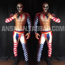 Новое платье для бара, для ночного клуба, певец DS GOGO 3D фальшивые мускулы, комбинезоны клоуна, сшитые, одежда, тематические вечерние костюмы для мужчин