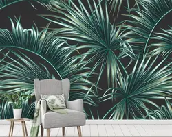 Beibehang заказ фото обои тропических растений листьев rainforest банановых листьев гостиная кафе задний план стены 3d росписи обоев
