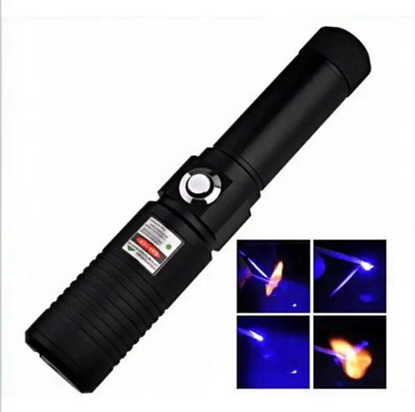 450nm High Power 30000mw Blue Laser Pointers Flashlight burn match candle lit cigarette wicked+Keys+glasses+gift box |
