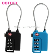 1Pc TSA Resettable 3 Digit Combination Travel Luggage Suit Code Lock Padlock #G205M# Best Quality