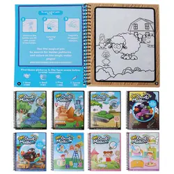 Детские Волшебные водные раскраски, набор ручек, книги для рисования, подарки для детей