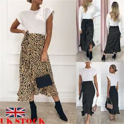 Женская леопардовая юбка с высокой талией, сексуальные женские юбки-карандаш, повседневные свободные Облегающие юбки для женщин, вечерние