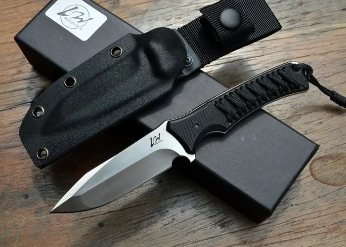 Online TRSKT L W D2 de acero G10 mango cuchillo de caza camping supervivencia cuchillos EDC herramienta con K funda 60HRC envío de la gota