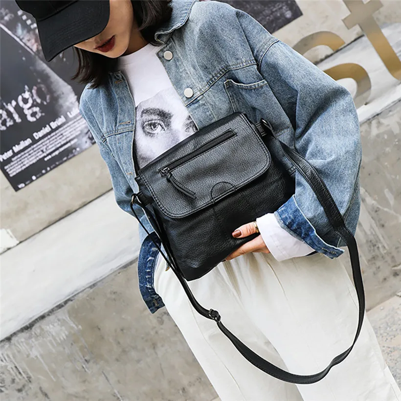 Simple Flap Shoulder PU Leather Bags Women Girls Pure Color Mini Messenger Chest Bag Cross body Handbags bolsa feminina Simple Flap Shoulder PU Leather Bags Women Girls Pure Color Mini Messenger Chest Bag Cross body Handbags bolsa feminina