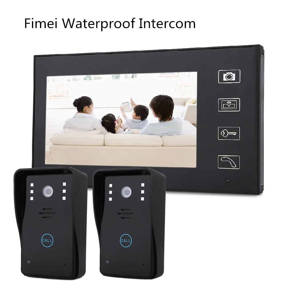 Fimei F2 дюймов 7 TFT 2.4g беспроводное устройство видео домофон дверной звонок Смарт
