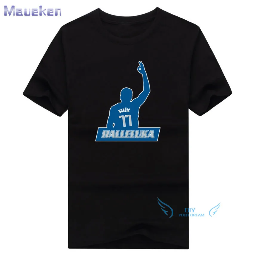 2019 Summer Halleluka Luka Doncic  100% cotton funny t shirt for  fans gift t-shirts