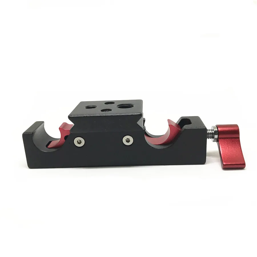 

Rapid Assemble 15mm Rod Rig Clamp Adapter Quick Lock Bracket PTZ 15mm Tube Chuck Quick Release with 1/4 and 3/8 Mount