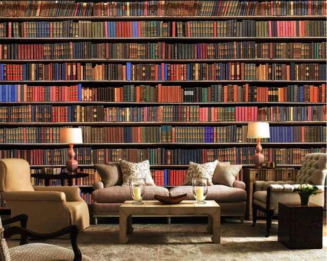 Beibehang Hoge kwaliteit aangepaste behang 3d stereo boekenkast ... Beibehang Hoge kwaliteit aangepaste behang 3d stereo boekenkast ...