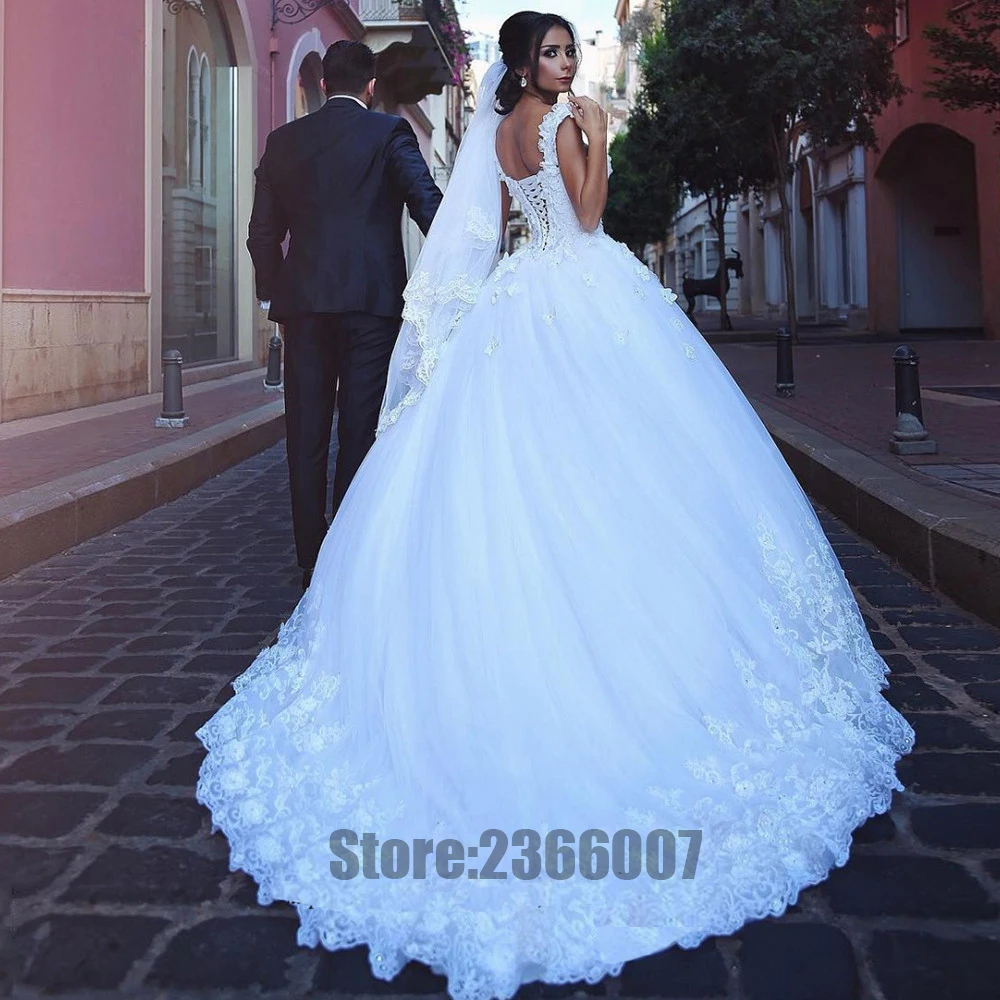 Robe De Mariage 3D цветы Винтаж Свадебные и Бальные платья 2018 Свадебные платья расшитые бисером плюс Размеры свадебное платье платья Trouwjurk