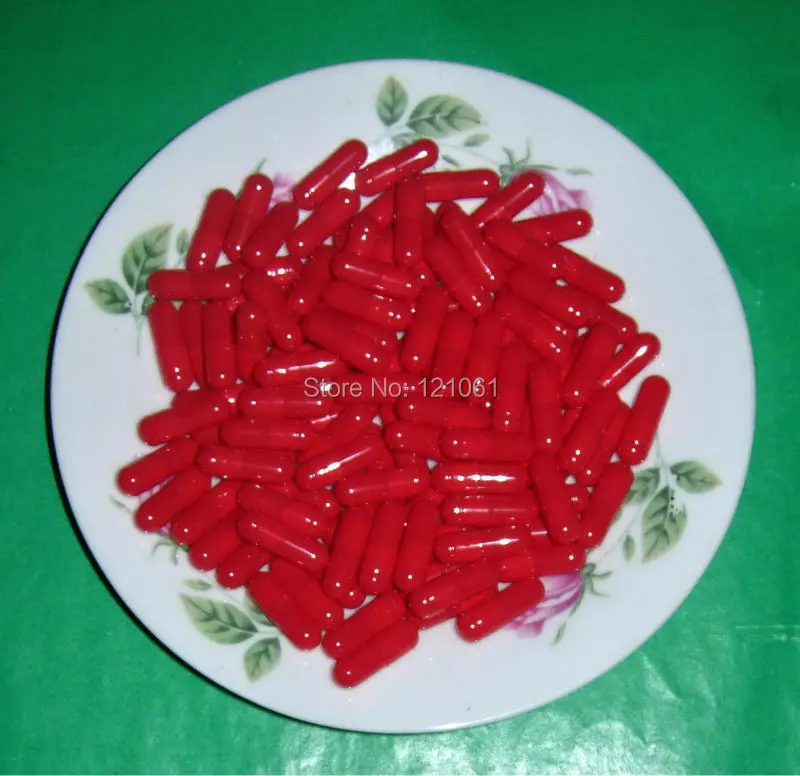 

1# 5,000pcs! red-red colored empty capsuls,hard gelatin empty capsules size 1!(joined or seperated capsules available!)