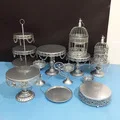 Золотое зеркало лапша резьба Ювелирные изделия выставочный диск чайная комната Свадебные украшения подставка для кексов
