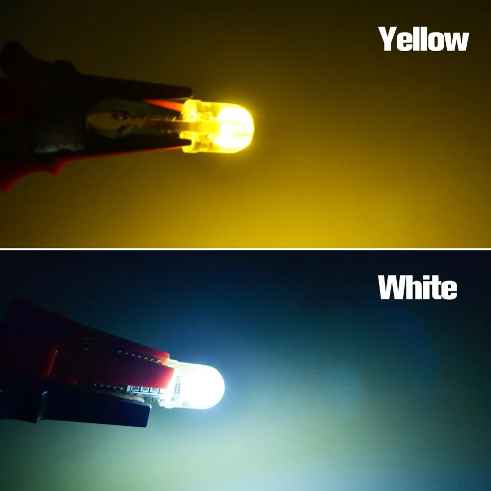 Avacom 6 шт. T10 W5W светодиодный RGB лампочка для салона автомобиля чип COB 12 в