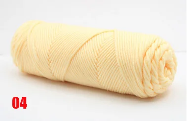 100 г, детская мягкая пряжа, вязанная крючком, хлопок, молочная пряжа, пряжа, шерсть, толстая пряжа, шарф, линия& сделай сам, вязанная шерстяная пряжа - Цвет: 04