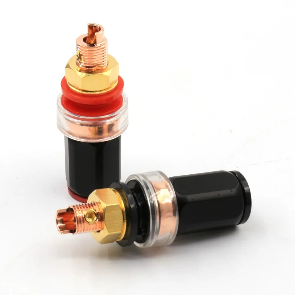 Amplificador de Áudio Terminal Binding Post 4mm Tomada Plugue Banana Conector Speaker Oi-end 4 Pcs - Image 2