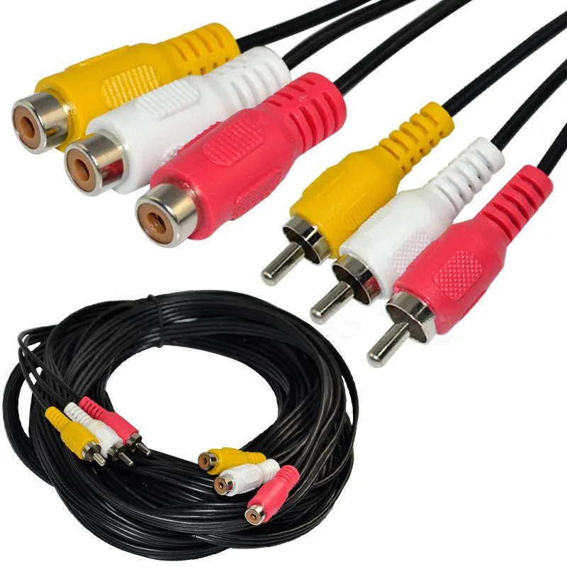 Audio y video cable de extensión cable de Teatro en Casa 3RCA macho