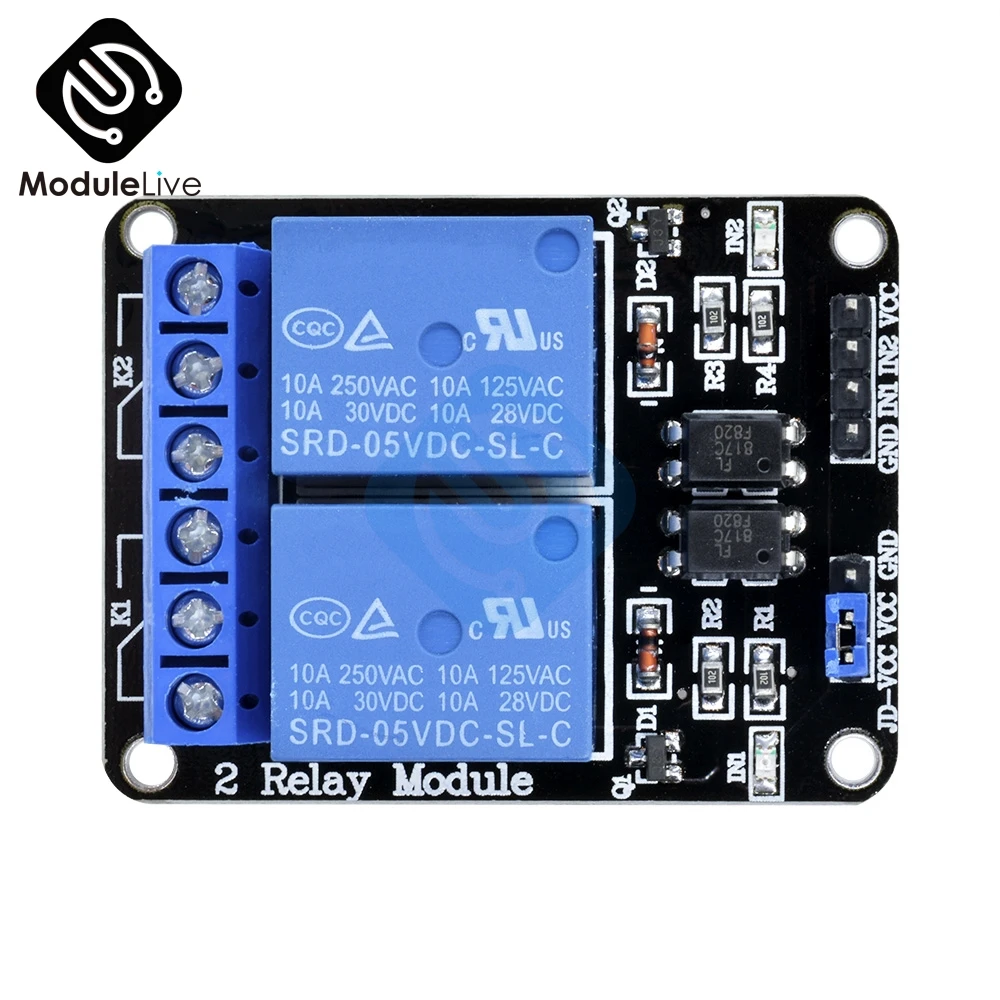 5 V два 2CH 2 канальный релейный модуль доска с анод для Arduino 8051 AVR PIC DSP ARM MSP430 ttl материнскую плату AC 250 V 10A DC 30 V