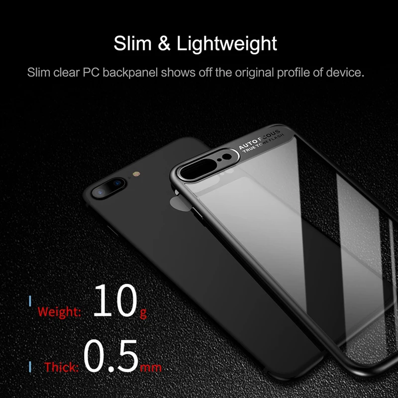 Ультратонкий чехол из поликарбоната и ТПУ для iPhone X 8 7 6 6s|case for iphone|phone casescase plus |