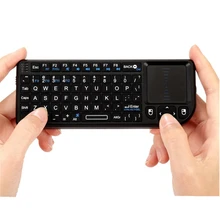 2016 Más Nuevo 3 en 1 mini X1 Handheld 2.4G RF Inalámbrico teclado Qwerty con el Touchpad Del Ratón Para PC Portátil Smart Google TV caja