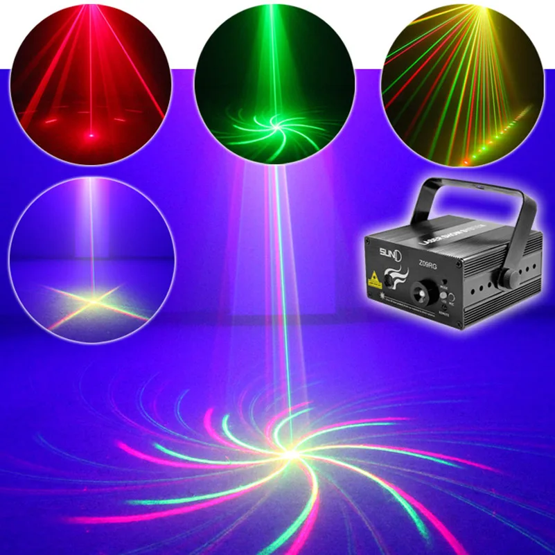 Mini Projecteur Laser DJ Stade Effet Éclairage RG 9 Modèles À Distance Famille Partie KTV Disco Professionnel Douche Intérieure LED Lumières