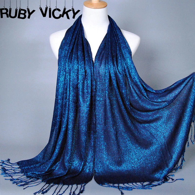 Мусульманский Хиджаб RUBY VICKY 170 60 см модный головной платок с кисточками шарфы