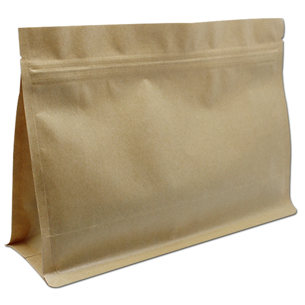 www.paulmartinsmith.com : Buy 25pcs/lot Brown Kraft Paper Zip Lock Bag Packaging Side Gusset Stand Up ...