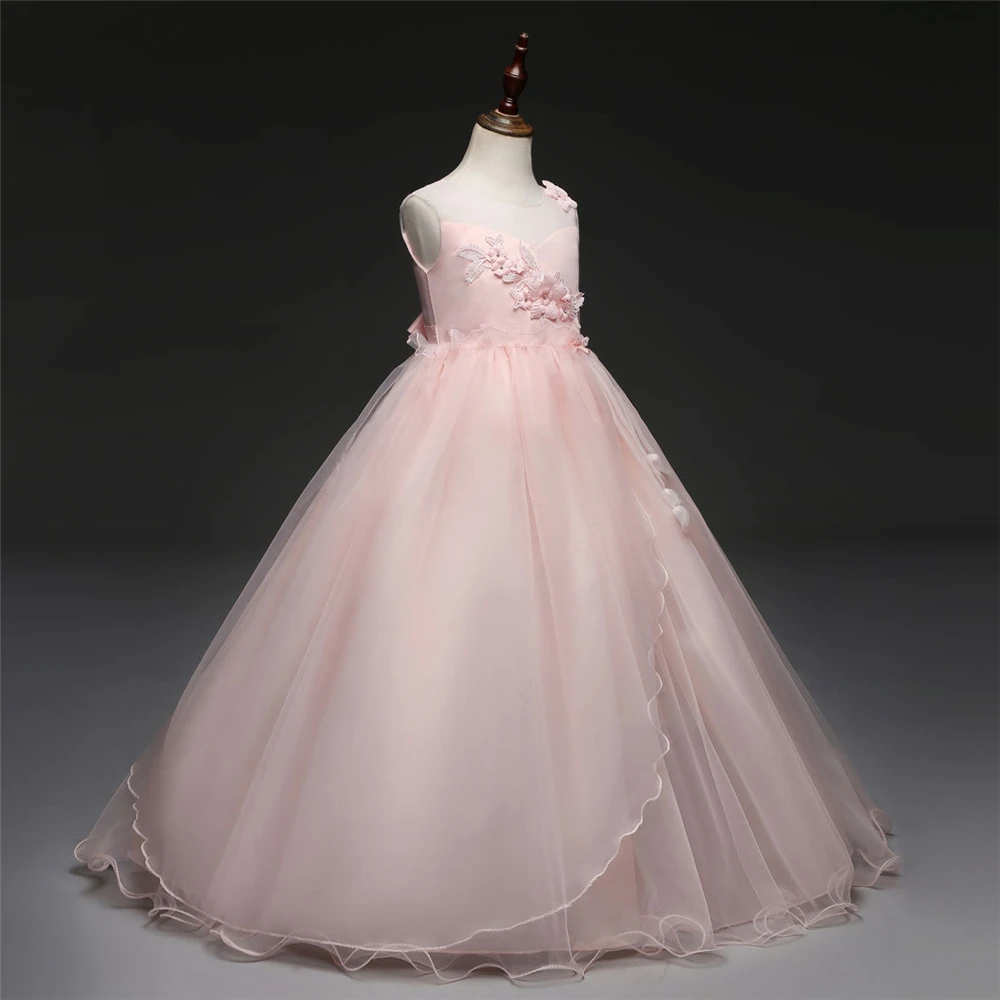 Yeedison High Quality Girls Dress Princesse Prom Gowns Flower Kids Wedding Party Dresses For Girls Costumes Children Ball Dress (3)