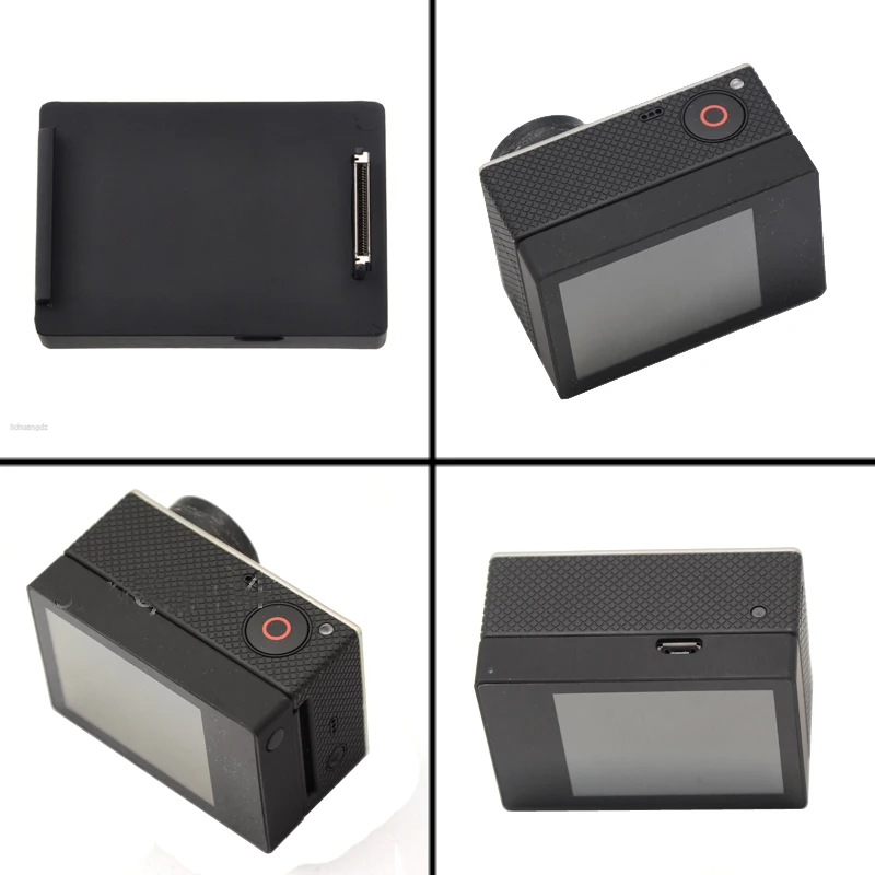 Display + Porta Fivela de Montagem para Gopro 3 + - Gopro Tela Bacpac Traseira Case Capa Extensão Quadro Acessórios Lcd Hero3 - Hero4 - Image 3
