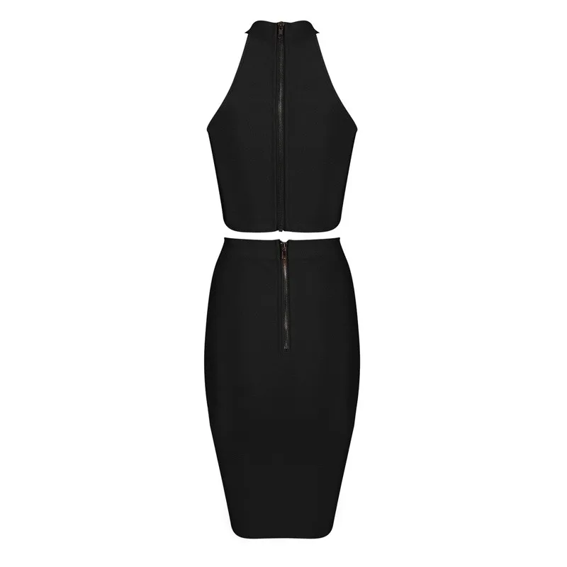 Solid-Nude-Sexy-Halter-2-Piece-Rayon-Bandage-Dress-2016-Knitted-Bodycon-Elastic-Designer-Dress