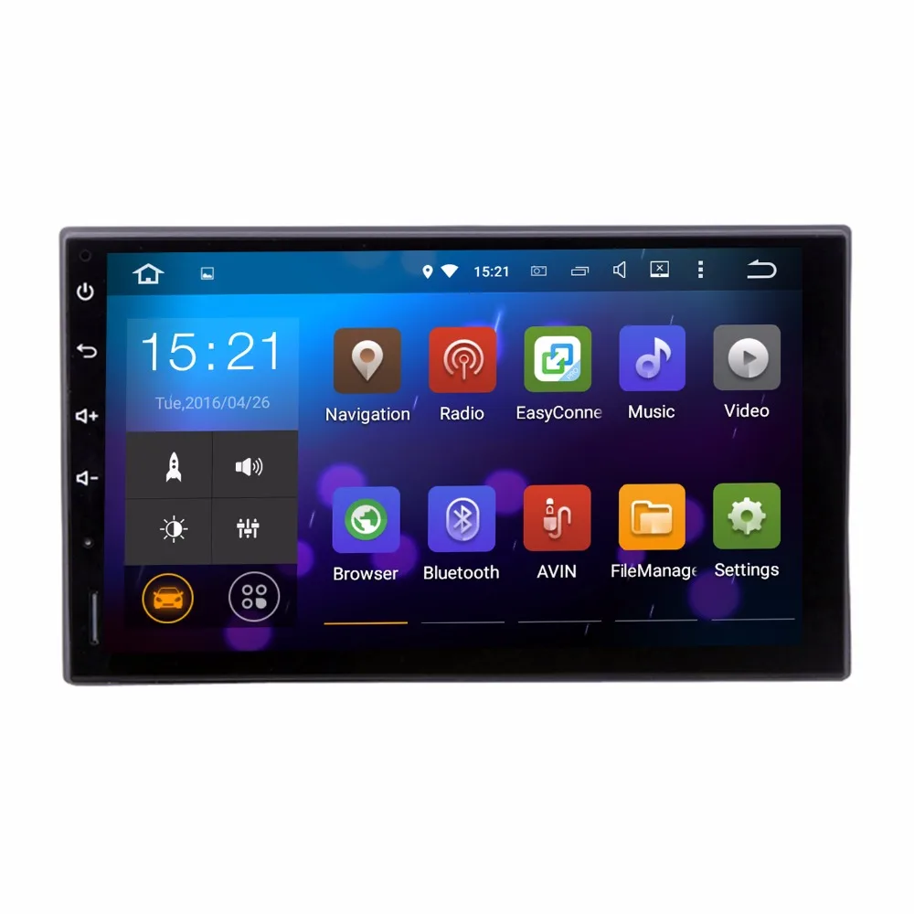  universal 2 Din GPS Navi Quad Core Android 5.1.1 Head device Audio headunit Radio WIFI browser Stereo RDS Free map 