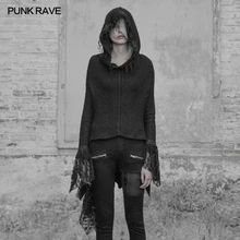 Punk Rave Gothic Fashion Kear Women Lace Sweater Shirt Steampunk Hooded Street Pullovers Punk Rave Gothic Fashion Kear Women Lace Sweater Shirt Steampunk Hooded Street Pullovers