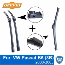 QEEPEI Front and Rear Wiper Blade no Arm For VW Passat B5 (3B) 2000 2001 2002 2003 2004 2005 Natural Rubber windscreen Wiper QEEPEI Front and Rear Wiper Blade no Arm For VW Passat B5 (3B) 2000 2001 2002 2003 2004 2005 Natural Rubber windscreen Wiper