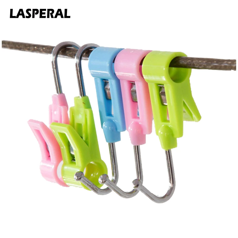 

4Pcs/Set Storage Rack Drying Clip Pipe Clip Windproof Laundry Hanger Clip Stainless Steel Kitchen Accessories