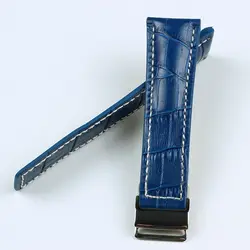 Ремешок из натуральной кожи для часов NAVITIMER SUPEROCEAN AVENGER 20 мм 22 мм 24 мм черный синий коричневый ремешок с логотипом
