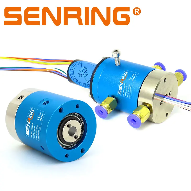 Passagens de Pneumática Transferência de Sinal União com 6 Porta Rotary Joint - 12 24 36 Fios 2a m5 2 5 Peças e Acessórios
