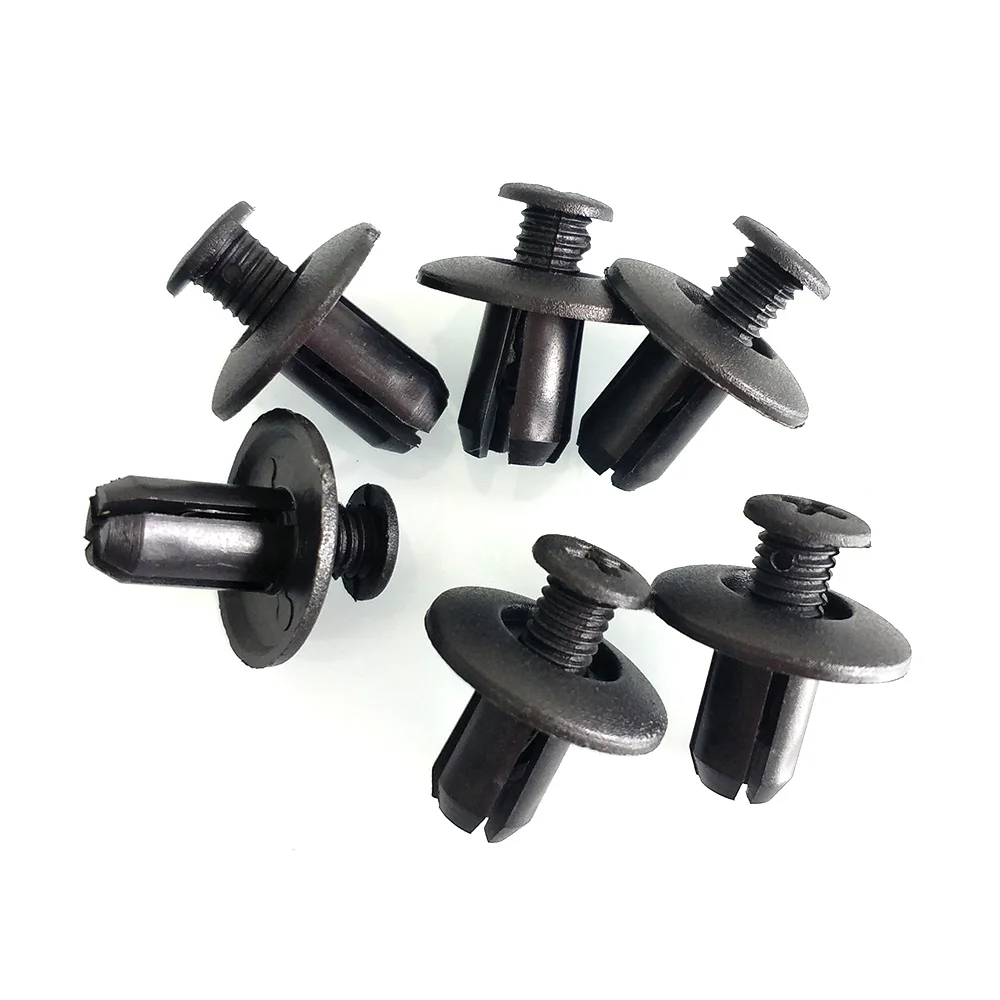 

Rivets Car Clips Trim Black Auto Vehicle SUV 8mm Plastic Bumper Trunk Retainer