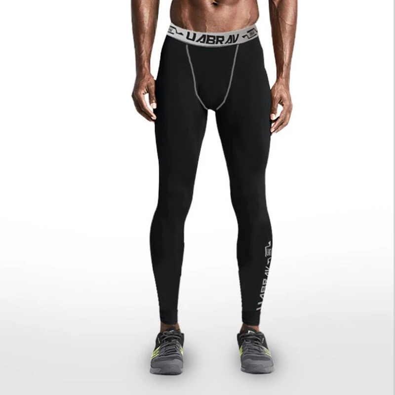 UABRAV мужские s тренировки Фитнес Компрессионные Леггинсы брюки для мужчин Кроссфит бег лифтинг Бодибилдинг упражнения брюки для мужчин