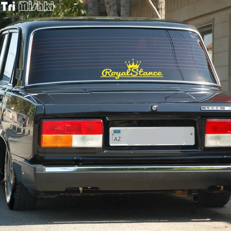 Tri Mishki HZX034 13*37.3см 1 4 шт наклейки на авто royal stance лобовое стекло наклейка авто|car
