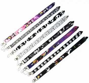 

100 PCS The Nightmare before Christmas key lanyards id badge holder keychain straps for mobile phone Wholesale Free Shipping