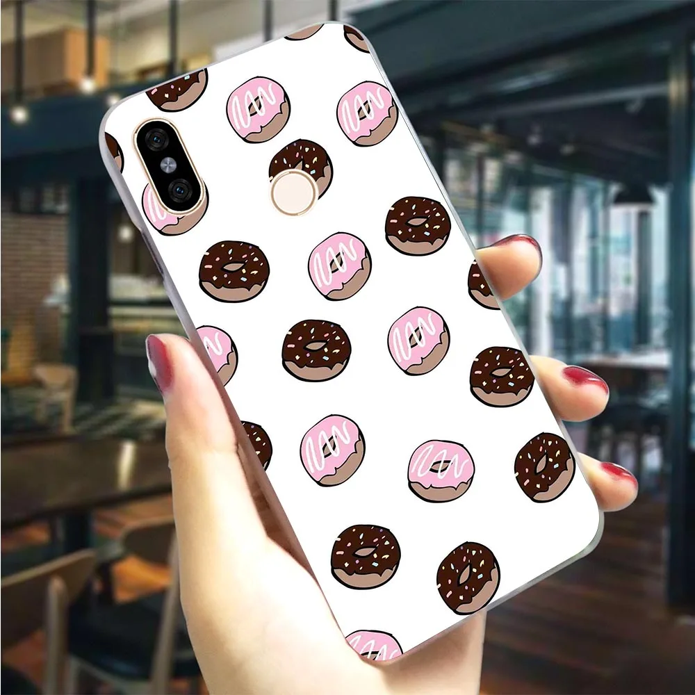 

Plastic Phone Cover for Xiaomi Redmi Note5 Donuts Cookie Biscuit Case for Redmi Note 5A Prime Covers 5 4A 5 Pro 6 Plus 4X 6A