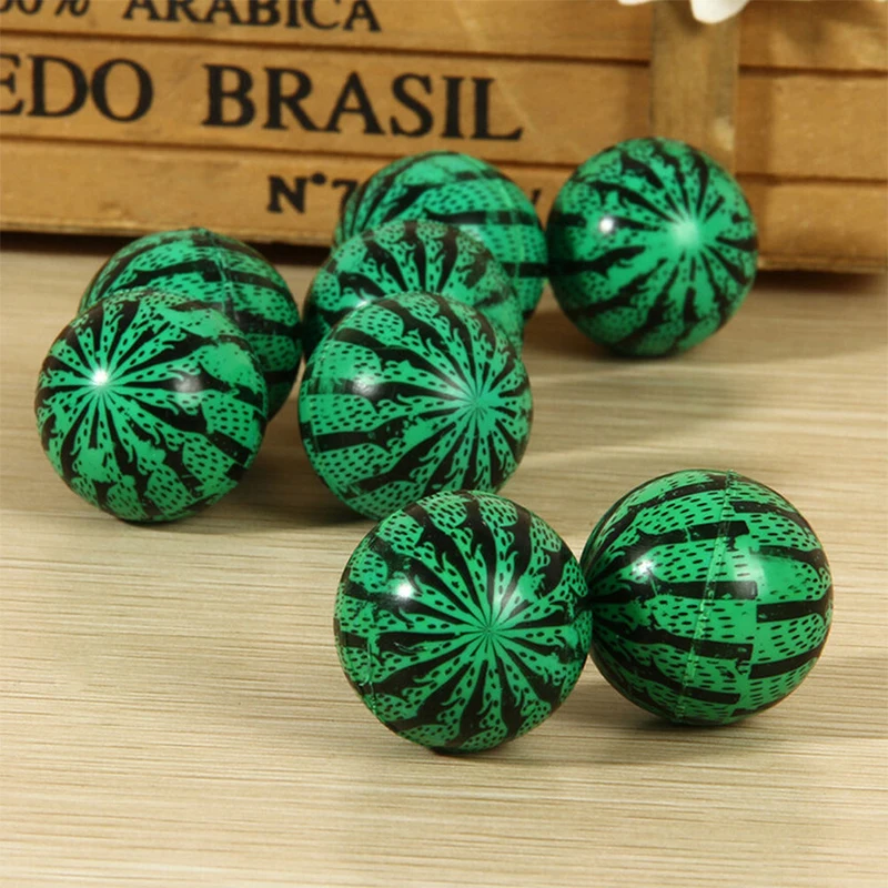 

10 Pcs/set Bouncing Ball Rubber Elastic Jumping Watermelon Ball Kids Outdoor Toy