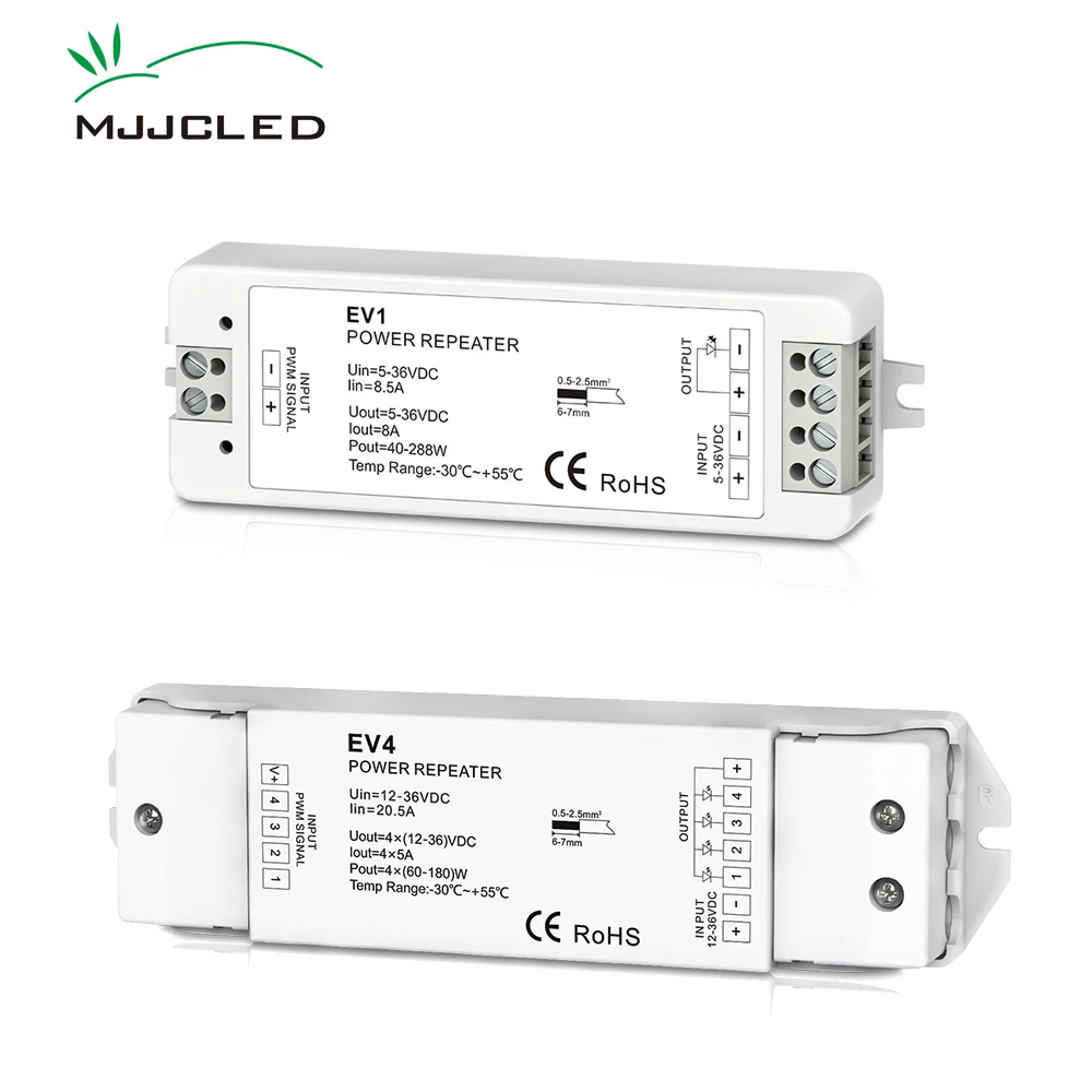 

RGB RGBW Amplifier 5V 12V 24V 36V EV3 EV1 EV4 PWM Power Repeater 5A 6A 8A DC Single Color CT Amplifier for LED Strips Lamp Bulbs