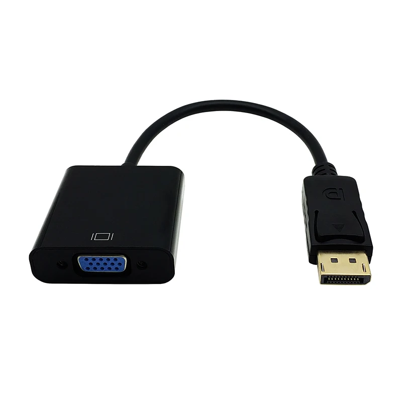 DP to VGA Adapter DisplayPort to VGA Converter DP Cables Adapter Male to Female 1080P for HDTV Monitor MacBook Projector PC (3)