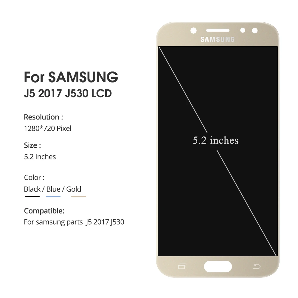 Супер Amoled lcd для Samsung Galaxy J5 j530 SM-J530F J530M lcd дисплей кодирующий преобразователь сенсорного экрана в сборе