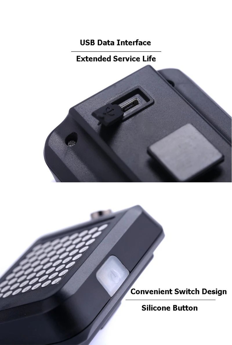 64 LED Bicycle Taillight Waterproof Safety Intelligent Automatic Induction Steering Brake USB Charging MTB Bike Lights LT0091 (1)