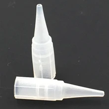 100 шт./лот 1RL Пластик Перманентный макияж колпачки для татуировки перманентный макияж наконечники игл для татуажа