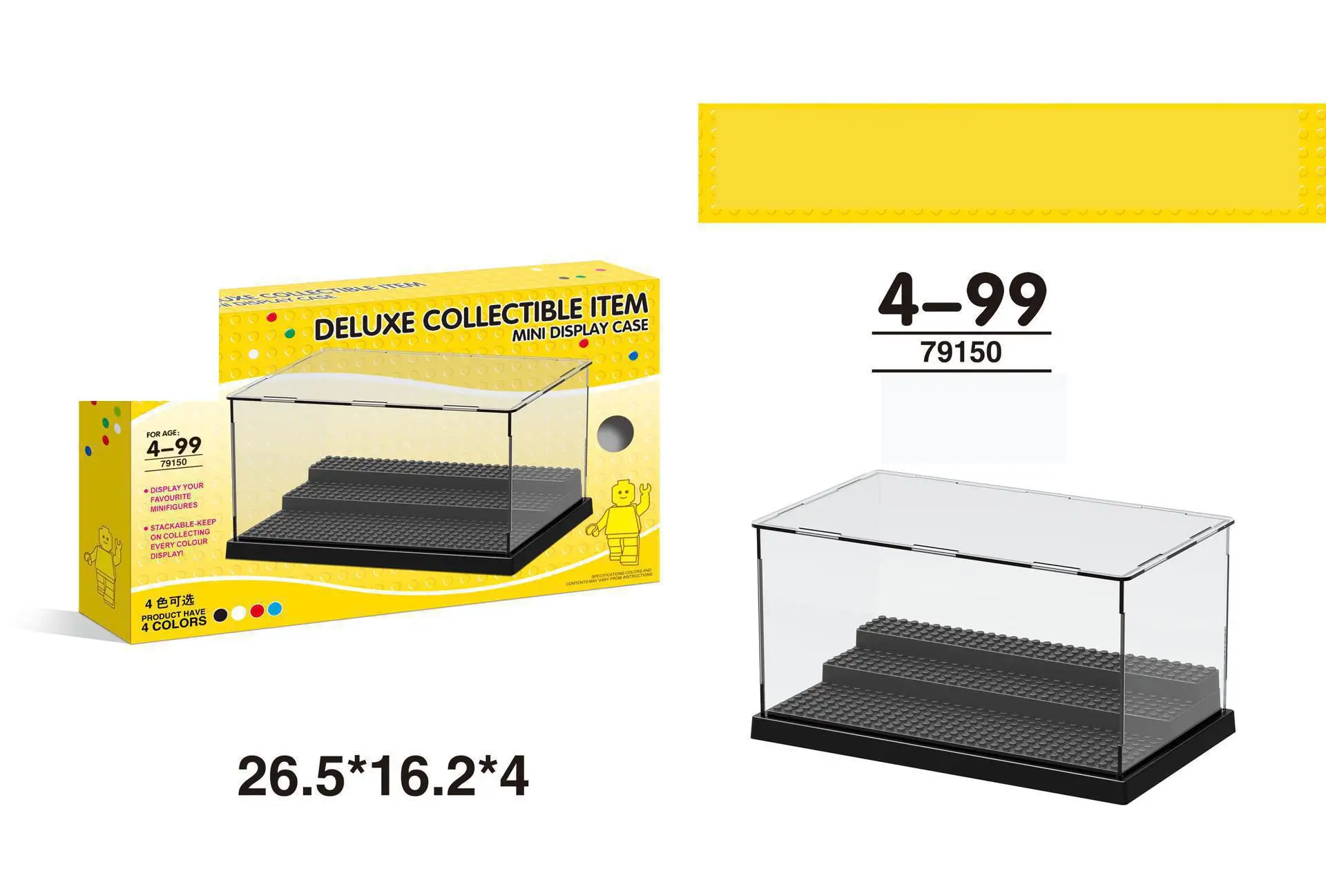 

Compatible With Legoings 79150 Dinosaur Figures Deluxe Acrylic Collectible Building Blocks Display Mini Box Display Case Bricks