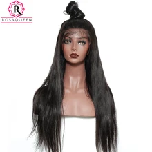 Brazilian Straight Wig 250% Density 13×4 Lace Front Human Hair Wigs For Women Pre Plucked With Baby Hair Remy Dolago Black